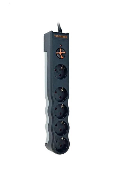 TSK6136 Powersurge 5'lı Siyah 1050 Joule (KDO)