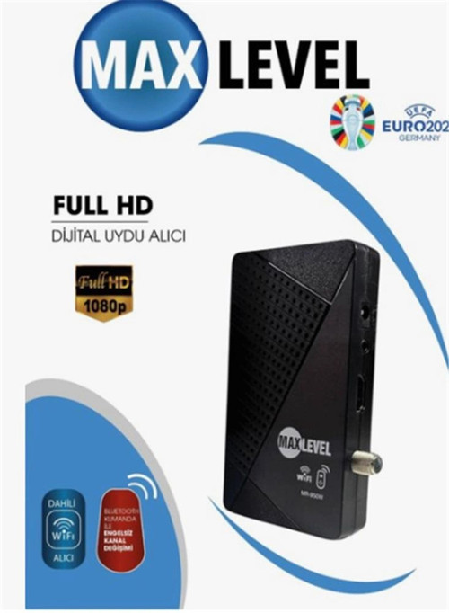 Max Level Mini Hd Digital Uydu Alıcı 1080p (Bluetooh Kumanda) (KDO)