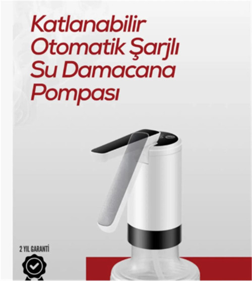 Apache K3 Şarjlı Su Pompası (Usb Şarj Grişi-Şarj Lambası-Paslanmaz Çelik) (KDO)