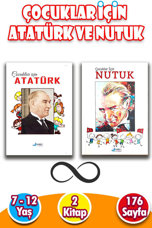 Harika Çocuk 7 - 12 Yaş Çocuklar Için Atatürk Ve Nutuk - 2 Kitap - 176 Sayfa - 23 Nisan