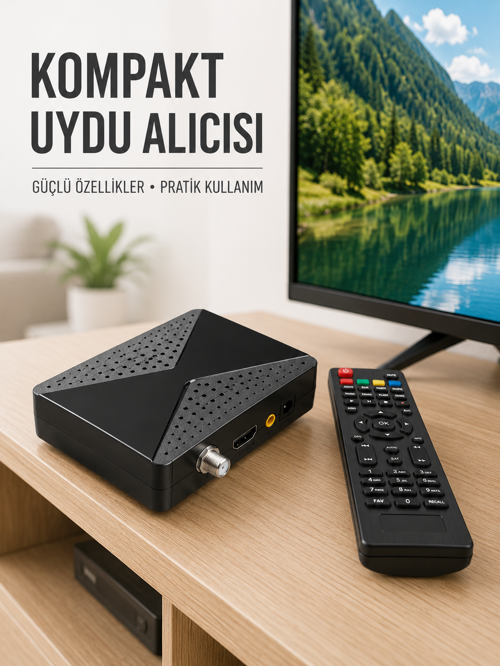 Gelişmiş Özellikli Uydu Alıcısı HDMI USB WiFi Destekli 1
