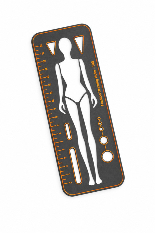 Moda Tasarım Figür Çizim Şablonu Cetveli – Fashion Drawing Ruler