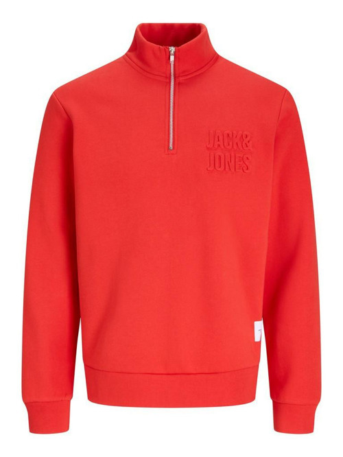 Jack Jones Newove Regular Fit Fermuarlı Yaka Erkek Sweat 12299799