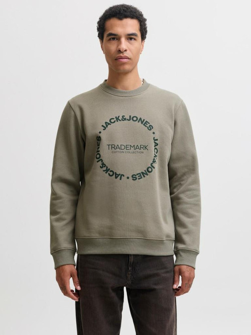 Jack Jones Benson Regular Fit Bisiklet Yaka Erkek Sweat 12298497