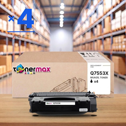 HP Q7553X Muadil Toner 4'lü Paket / M2727 / P2014 / P2015