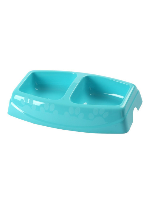 2'Li Küçük Yavru Kedi Mama Ve Su Kabı 23,5 X 15,5 Cm Plastik