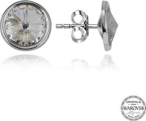 Swarovski Crystal Taşlı Gümüş Çivili Kadın Küpe