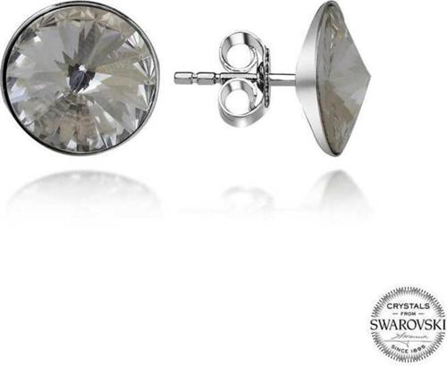 Swarovski Crystal Taşlı Gümüş Çivili Kadın Küpe