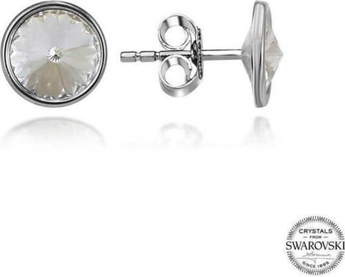Swarovski Crystal Taşlı Gümüş Çivili Kadın Küpe