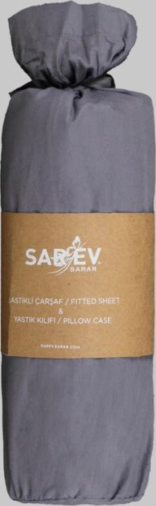 Fıtted King Size 200x200 Antrasit Çarşaf Seti