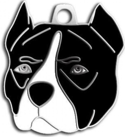 Pitbull Köpek Künyesi (Siyah)
