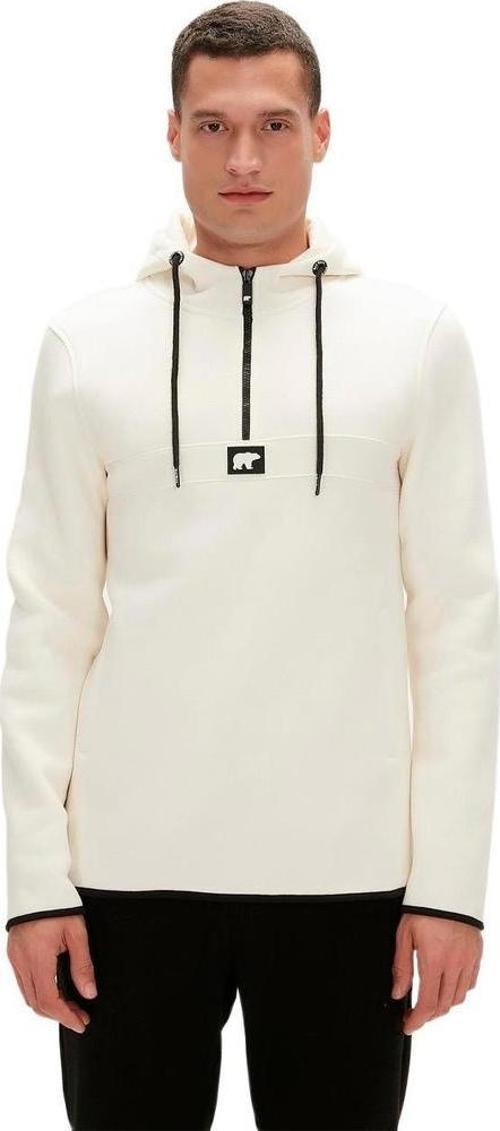 Defence Half-Zip Hoodie Beyaz
