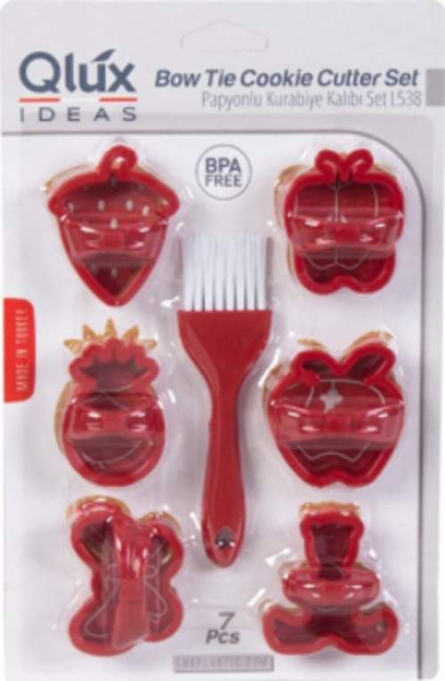 PAPYONLU KURABİYE KALIBI FIRÇALI SET (2818)