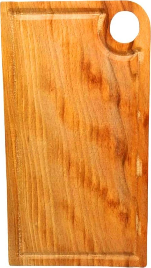ORTA 18.5x30CM KALIN AHŞAP KESİM PANOSU (2818)