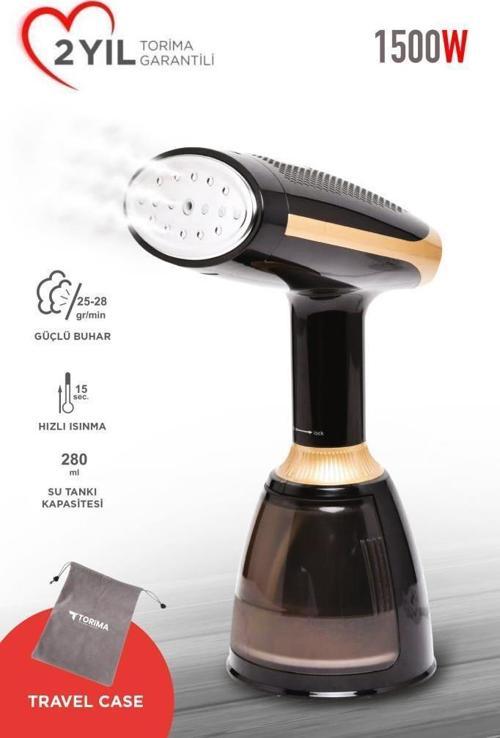 Ky-003 Siyah Buharlı Kırışık Giderici Taşınabilir Seyahat Boy Dikey Ütü