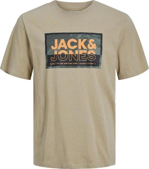 12253442 Jcologan Tee SS Crew Neck SS24 Ln Bej