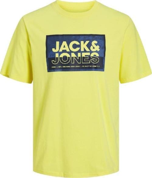 12253442 Jcologan Tee SS Crew Neck SS24 Ln Sarı