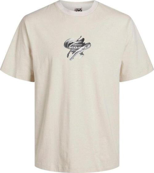 12254609 Jcotint Tee Ss Crew Neck Bej