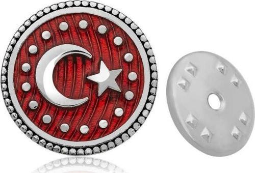Gümüş Ay Yıldız Rozet