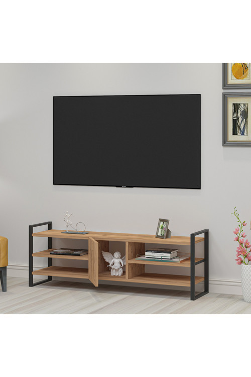LAL TV ÜNİTESİ TV SEHPASI DEMİR AYAK ANTİKÇAM