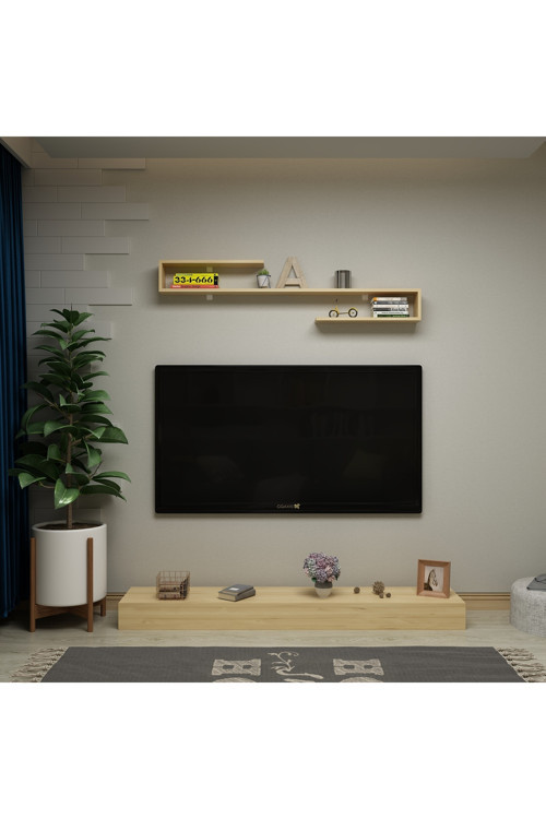 Safir Tv Sehpası ve Duvar Rafı