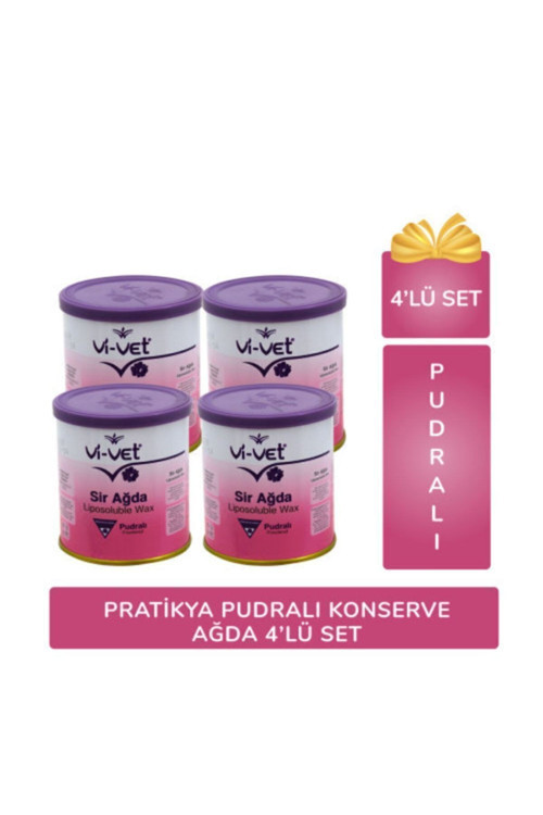 Vivet Konserve Pudralı Sir Ağda 4’lü Set