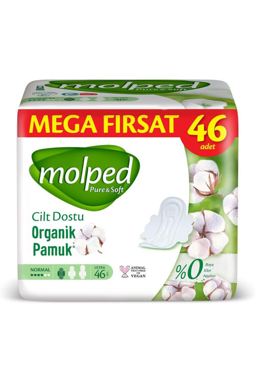 Pure&Soft Ultra Hijyenik Ped Normal Mega Fırsat 46 Adet, Kanatlı