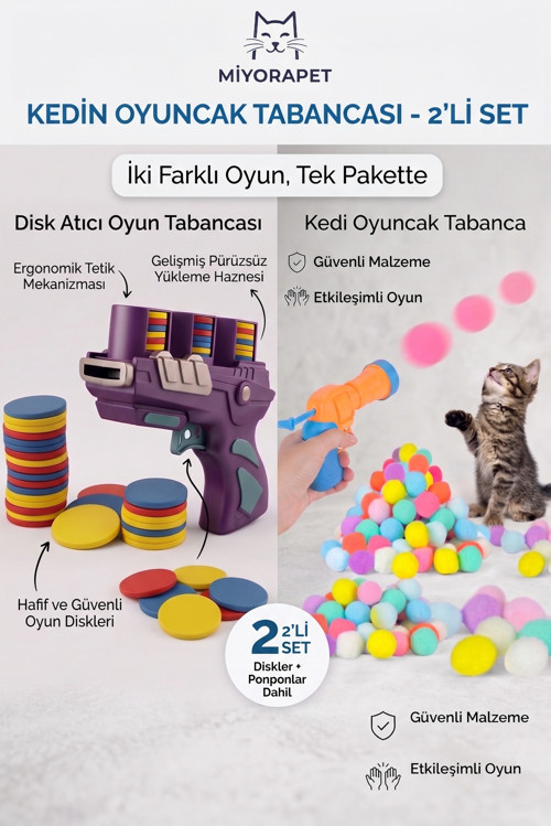 KEDİ OYUNCAK TABANCA * 2 ADET