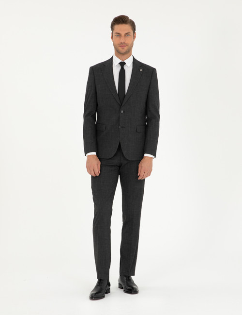 Antrasit Slim Fit Takım Elbise 50292216-VR006