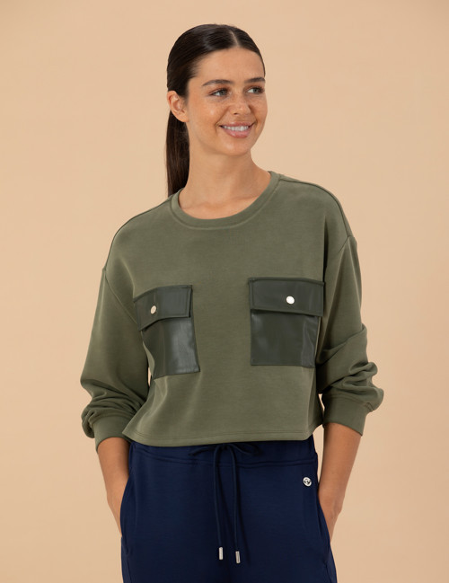 Haki Sweatshirt 50273759-VR238