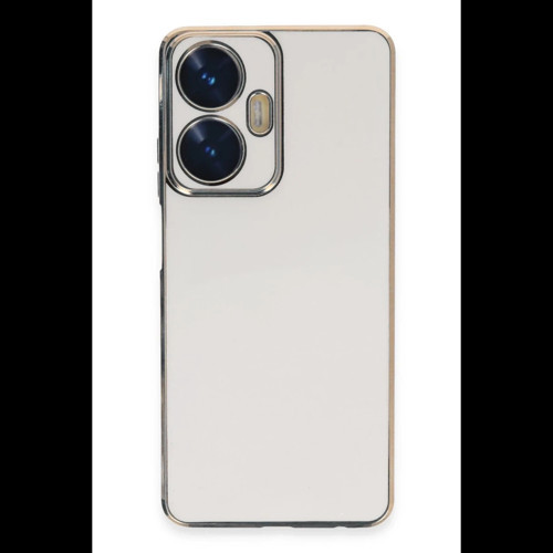 Realme C55 Kılıf Volet Silikon - Beyaz