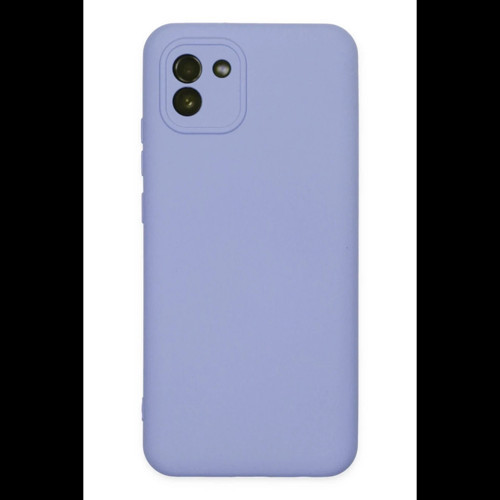 Samsung Galaxy A03 Kılıf Nano içi Kadife Silikon - Lila