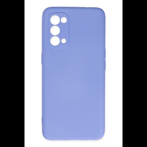 Oppo Reno 5 Kılıf Nano içi Kadife Silikon - Lila