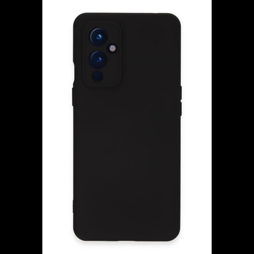 One Plus 9 Kılıf Nano içi Kadife Silikon - Siyah
