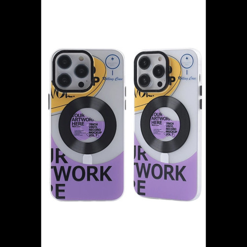 Apple iPhone 14 Pro Max Kılıf Apollo Magneticsafe Desenli Kapak - Apollo Şeffaf - 6