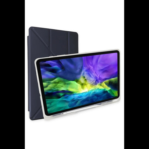 Apple iPad 9.7 (2018) Kılıf Kalemlikli Mars Tablet Kılıfı - Lacivert