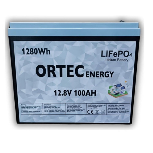 Or-Tec 12.8V 100AH Lifepo4 Lityum Akü