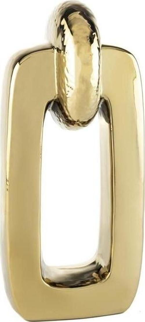 Gold Uzun Seramik Obje 16x6x36cm