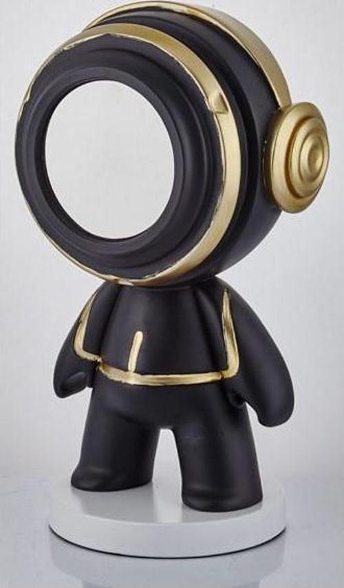 Astronaut Black Gold Big Decor 25x18x40 Cm