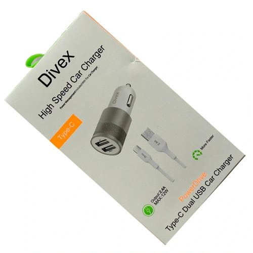 2.4 Amper 12W Dual Araç Şarj Cihazı Gri DA-302