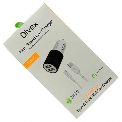 2.4 Amper 12W Dual Araç Şarj Cihazı Siyah DA-302