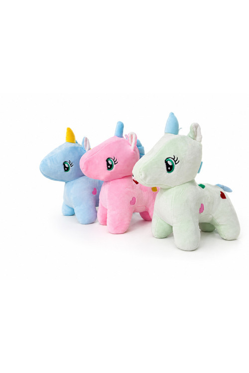 26 cm Sevimli Unicorn Pony Peluş Oyuncak Pastel Renkli Yumuşak Oyuncak