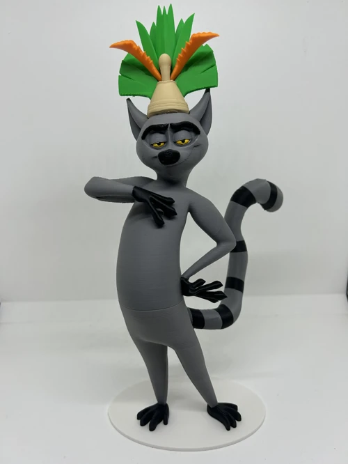 Madagaskar Kral Julien Figürü – Dekoratif Maymun Figürü