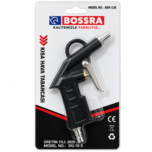 BOSSRA BSR-136 KISA HAVA ÜFLEME TABANCASI – KOMPRESÖR HAVA TABANCASI