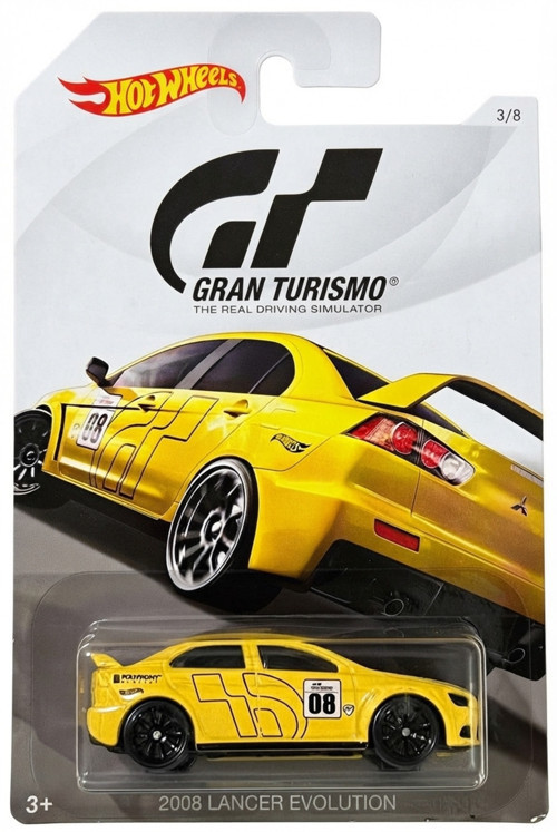 2008 Lancer Evolution - Sarı - 1/64 - 2018 - Gran Turismo - FKF29
