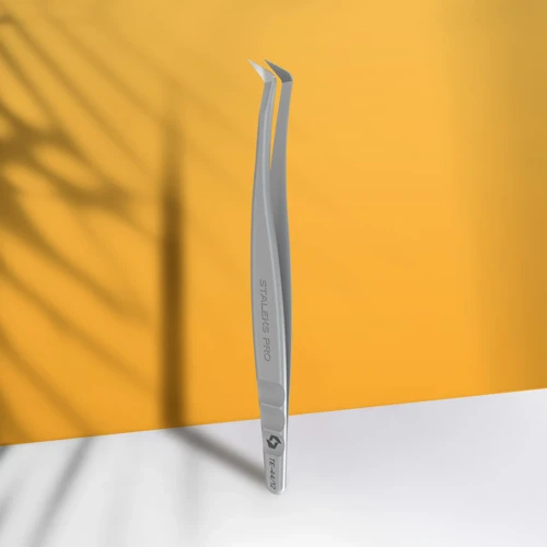 Expert 44/12 Kirpik Cımbızı Çentikli Fiber L Şeklinde 65 mm.