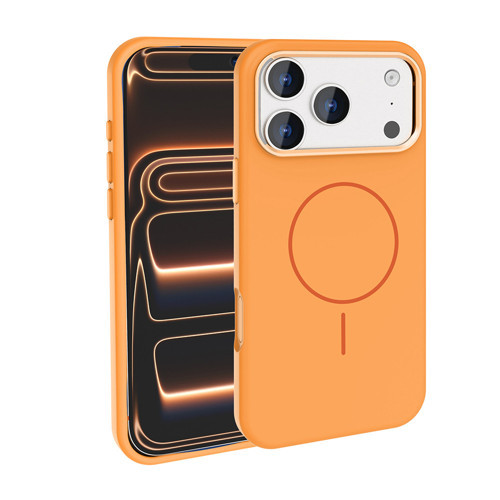iPhone 18 Pro / İphone 17 Pro Kılıf M-Safe Şarj Özellikli Metal Kamera Çerçeveli Edi Silikon Kılıf