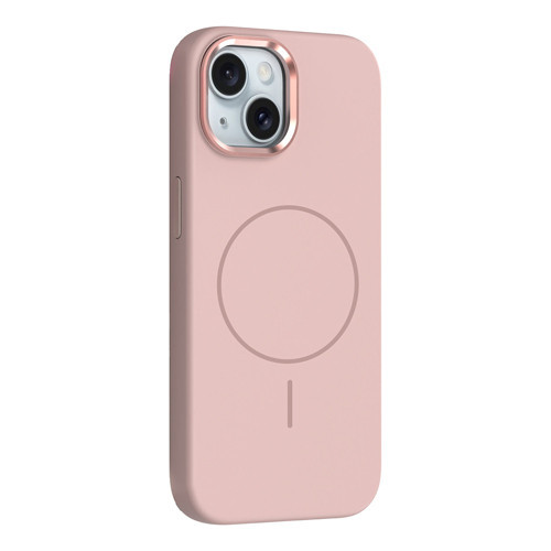 İphone 14 / iPhone 13 Kılıf M-Safe Şarj Özellikli Metal Kamera Çerçeveli Edi Silikon Kılıf