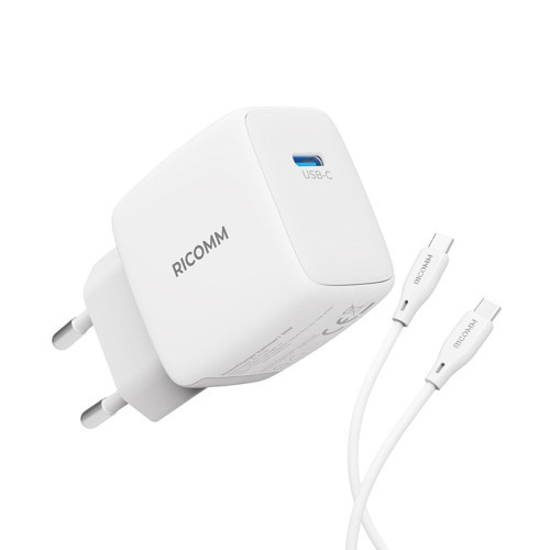 33W GaN USB-C Şarj Aleti PPS PD Hızlı Şarj Cihazı + 2 Metre Type-C 60W Şarj Kablosu