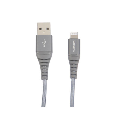 MFI Lightning iPhone Hızlı Şarj ve Data Kablosu 1 Metre Gri